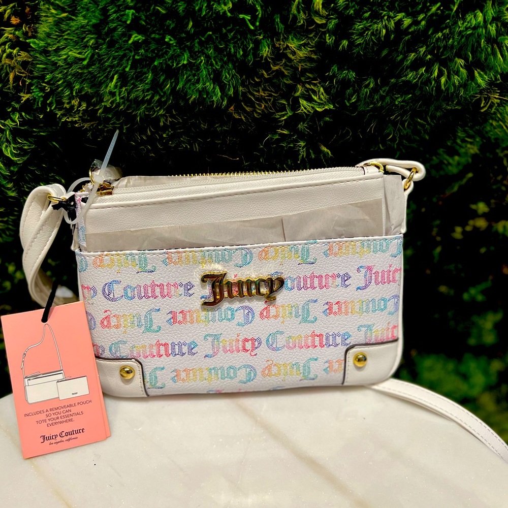Juicy Couture white multicolor handbag